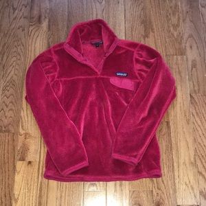 Xs raspberry Patagonia pullover fleece